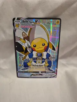 Pokemon Inspired Pikachu Cosplay Belle Holo Fan Art Card - Image 1