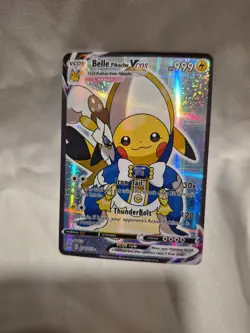 Pokemon Inspired Pikachu Cosplay Belle Holo Fan Art Card - Image 5