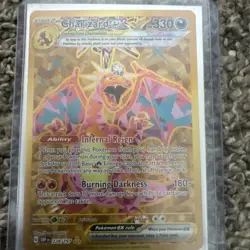 Pokemon TCG Charizard EX Full Art Secret Rare Card Sir Obsidian Flames 228/197 - Image 1