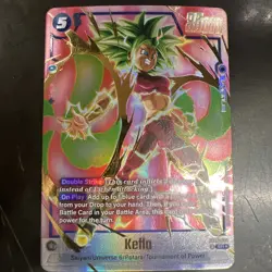 Kefla FB08-034 Alternate Art Saiyan's Pride Dragon Ball English Card Fusion Worl - Image 1