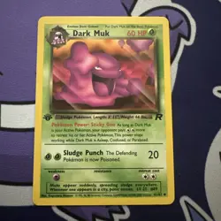 Dark Muk 1st Edition Team Rocket 41/82 WOTC Pokemon Card EX Condition - Image 1