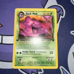 Dark Muk 1st Edition Team Rocket 41/82 WOTC Pokemon Card EX Condition - Image 2