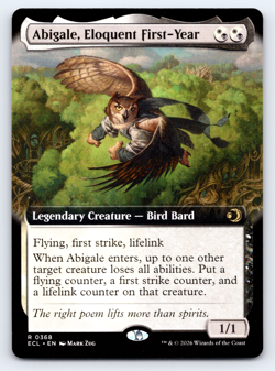 Abigale, Eloquent First-Year Extended Art - Lorwyn Eclipsed MTG - Image 1