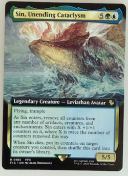 MTG: Sin, Unending Cataclysm (Extended Art) Commander: Final Fantasy Regular NM - Image 1