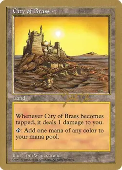 City of Brass (#js413) World Championship Decks 1997 HP MTG - Image 1