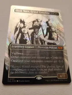 "Elesh Norn, Grand Cenobite" Halo Foil Showcase MTG March of the Machine M 0133 - Image 3
