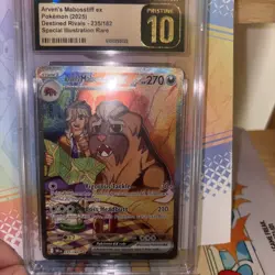 Pokemon Destined Rivals Arven's Mabosstiff ex SIR 235/182 Graded CGC PRISTINE 10 - Image 1