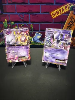 Mewtwo EX Pokemon TCG XY Evolutions 52/108 And Mewtwo EX XY107 Promo NM - Image 1