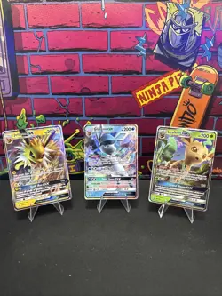 Pokemon TCG Jolteon Glaceon Leafeon GX SM173 SM147 SM146 Black Star Promo Lot - Image 1