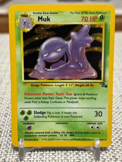 1999 Pokemon #13/62 Muk (Fossil Set) Holo (LP) - Image 1