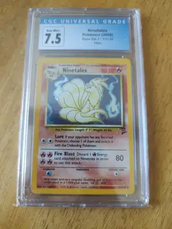 Ninetales Pokemon 2000 Base Set 2 13/130 Holo CGC 7.5 - Image 1