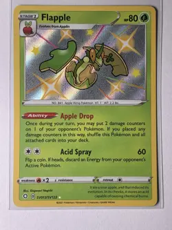 Flapple SHINY SV013/SV122 Shining Fates NM Holo Foil Rare Pokemon Card - Image 1