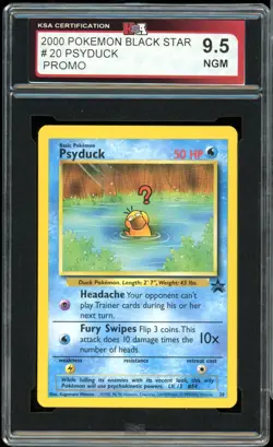 2000 Pokemon Black Star Promo #20 Psyduck KSA 9.5 NGM - Image 1
