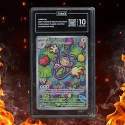 Pokemon Phantasmal Flames AMBIPOM 107/094 Illustration Rare TAG 10 - Image 1