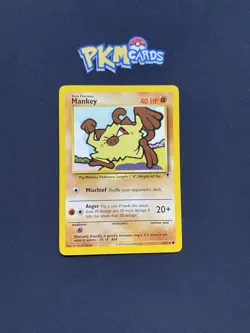 Pokemon TCG Mankey Legendary Collection 81/110 Regular LP. - Image 1