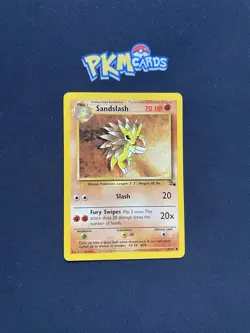 Pokemon TCG Sandslash Fossil 41/62 Regular LP. - Image 1
