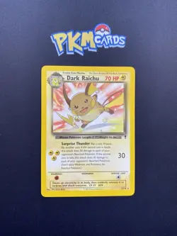 Pokemon TCG Dark Raichu Legendary Collection 7/110 Regular Rare LP. - Image 1