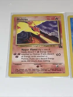 Moltres&Articuno POKEMON Cards~BLACK STAR PROMO🌟Vinatge-Base Set-NM Condition💎 - Image 3