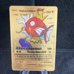 Pokemon Magikarp & Wailord GX[161/181 SM-Team Up] Gold Metal Card - Image 1