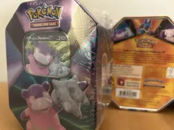 Pokemon TCG V Forces Tin Galarian Slowbro V/Lucario V/Mew V SET - Image 3
