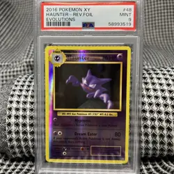 2016 Pokemon XY Evolutions Haunter Reverse Foil Holo #48 PSA 9 MINT - Image 1