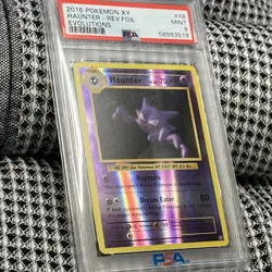 2016 Pokemon XY Evolutions Haunter Reverse Foil Holo #48 PSA 9 MINT - Image 4