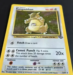 Pokemon Kangaskhan 5/64 Jungle Holo LP/MP - Image 2
