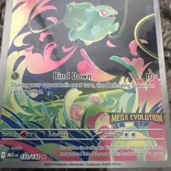 Bulbasaur - (Mega Evolution Stamped) 133/132 IR Holo Pokemon TCG - Image 2