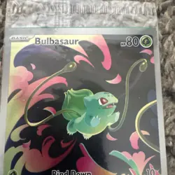 Bulbasaur - (Mega Evolution Stamped) 133/132 IR Holo Pokemon TCG - Image 3