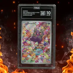 Pokemon Paradox Rift MORPEKO 206/182 Illustration Rare TAG 10 - Image 1