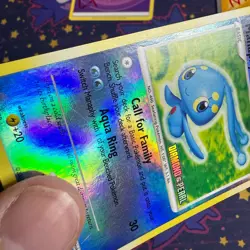 Manaphy 9/130 - Stamped Reverse Holo Rare - 2007 Diamond & Pearl Pokemon TCG- MP - Image 2