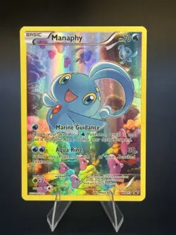 Manaphy Full Art - XY113 Black Star Promo Mythical Collection *HOLO* Pokemon TCG - Image 1