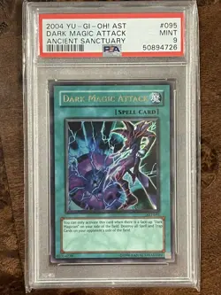 Dark Magic Attack 2004 PSA 9 MINT Ancient Sanctuary Ultra Rare AST-095 Unlimited - Image 1
