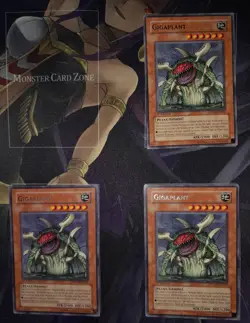 3x Yu-Gi-Oh! Gigaplant Rare (PTDN-EN026) 1st Edition Lightly Played - Image 1