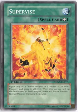 Yugioh - Supervise SDWS-EN017 1st Edition - Structure Deck: Warriors' Strike - Image 1
