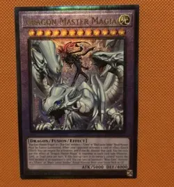Dragon Master Magia - 1st Edition Prismatic Ultimate Rare RA04-EN055 NM Yugioh - Image 1