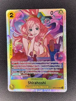 Shirahoshi OP12-102 Legacy of the Master Foil One Piece card SR Super Rare - Image 1