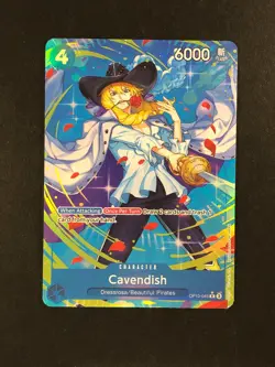 One Piece TCG OP-10 Royal Blood Cavendish #OP10-045 Alt Art Rare English Ver. - Image 1
