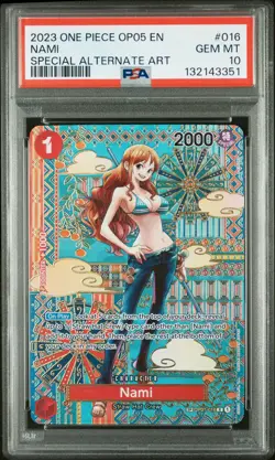 2023 One Piece Op05-Awakening Of The New Era #016 Nami PSA10 - Image 1