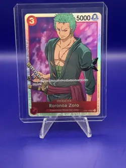 Roronoa Zoro OP01-025 - One Piece TCG - SR Near-Mint Super Rare Foil English - Image 1