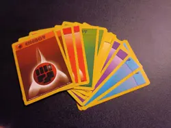 Energy Cards Full Set x2 (12 cards total) - Base Set 1999 Pokemon TCG WOTC - Image 1