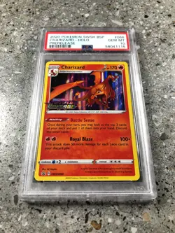 Pokemon TCG Cards Prerelease Charizard SWSH066 Holo Promo PSA 10 GEM MINT - Image 1