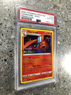 Pokemon TCG Cards Prerelease Charizard SWSH066 Holo Promo PSA 10 GEM MINT - Image 3