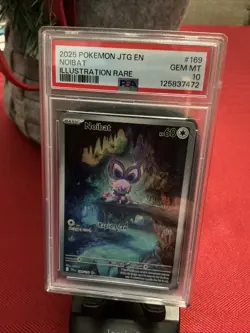 2025 POKEMON JTG EN-JOURNEY TOGETHER ILLUSTRATION RARE #169 NOIBAT PSA 10 - Image 1