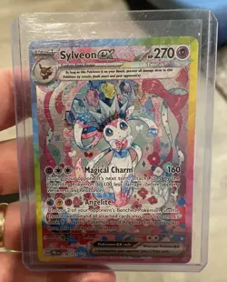 Pokemon TCG Sylveon EX Card Sir 156/131 Prismatic Evolutions PSA 9 FREE 📦 🔥 - Image 3