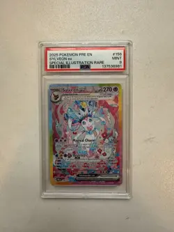 Pokemon Sylveon EX TCG Card 156/131 Prismatic Evolutions PSA 9 - Image 1