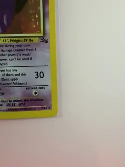 Pokemon TCG Gengar 5/62 Fossil Holo Lightly Played - Image 4