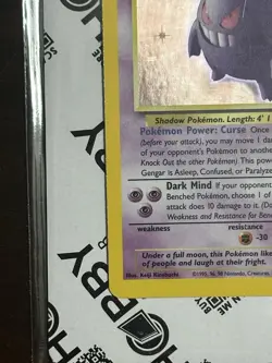 Pokemon TCG Gengar Holo Rare Fossil Unlimited 5/62 Lightly Played - Image 4