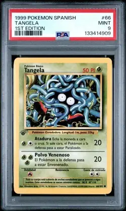 1999 POKEMON SPANISH #66 TANGELA 1ST EDITION PSA 9 - Image 1