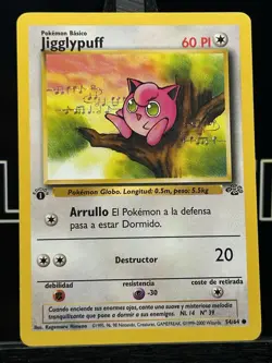 Pokemon Jigglypuff 54/64 Jungle 1st Edition (Spanish) Regular WOTC - Image 3